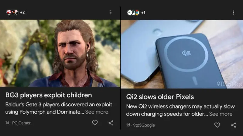 Google в рамках теста для части пользователей заполонила новостную ленту фейковыми кликбейтными заголовками от ИИ - 1